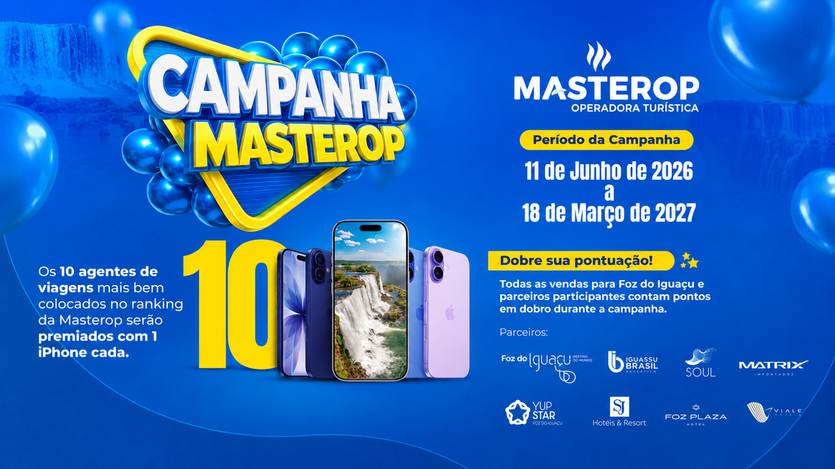 Campanha Masterop - 10 iPhones